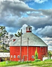 Round Red Barn--Nappanee, Indiana....