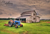 Barn & Blue Tractor
