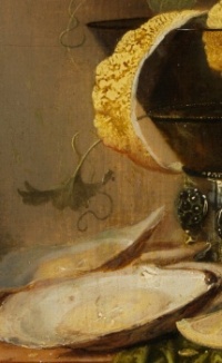 Jan Davidsz de Heem - Still Life with a Glass and Oysters (detail) - 1640