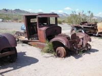old truck at mining camp in Arizona