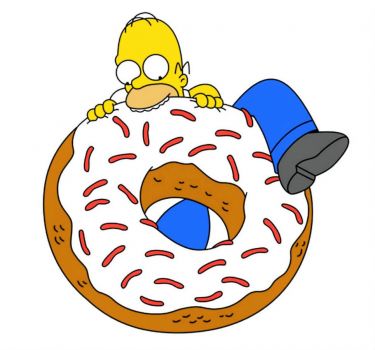 Homer Simpson Loves Donuts .... & so do I