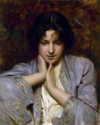 Arthur Hacker (UK 1858-1919) - Last One of the group: Women who say &quot;20th-Century Woman&quot; to me. . . I &quot;recognize&quot; women who were part of my growing up.
