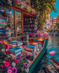 Gondola book & flower sale at your door