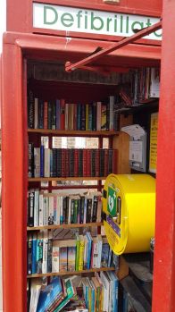 Book Swap and Defibrillator, Hatton, Cheshire UK