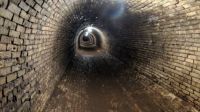 Steam tunnel at old Northern Michigan asylum, traverse City