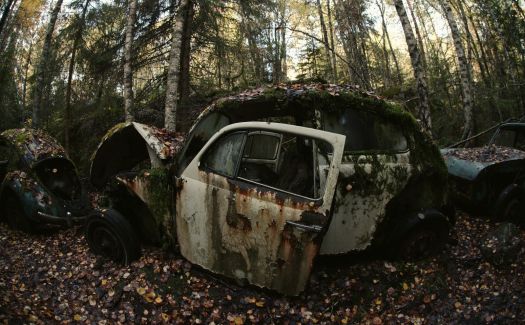 Abandoned Volkswagen Beetle