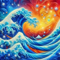 Waves of color emotions