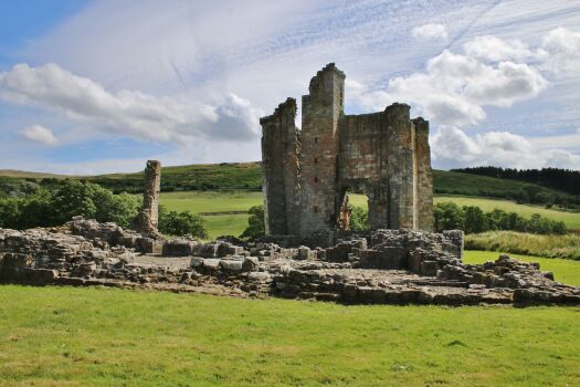 Edlingham Castle ruins Northumberland