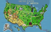 Pixel map USA jbu