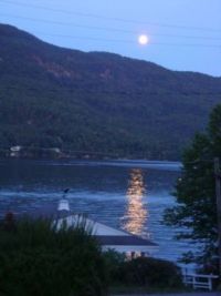 8:05 PM - The Moonlight Looks Like The Sun Shining On the Lake