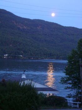 8:05 PM - The Moonlight Looks Like The Sun Shining On the Lake