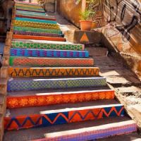 Patterned stairs