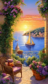 Peaceful Sunset View From the Balcony.....