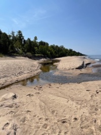 Sullivan’s Creek at Lake Superior, Upper Peninsula, Michigan