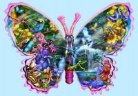 Theme ~ Butterfly waterfall wall art