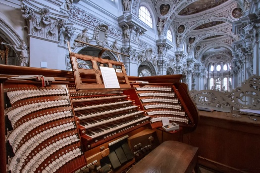 Organ manuals, St Stephen's Cathedral, Passau, Germany