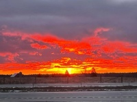 SUNSET ON THE FARM