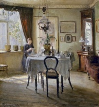Viggo Johansen - Sunlight in the Dining-room