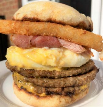 Double Sausage and Egg McMuffin