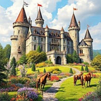 Medieval castle and gardens