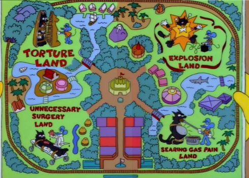 Map to Itchy & Scratchy Land 