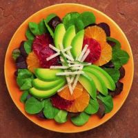 Avacado and blood orange salad