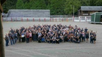 The reason for our 7000 km motorcycle trip...a rally in BC near Port Alberni.