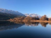 Pilatus and lake of Sarnen, Switzerland
