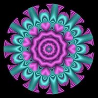 Kaleidoscope: Teal and Purple