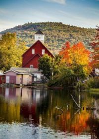 Fall Grist Mill In Ashland N.H.