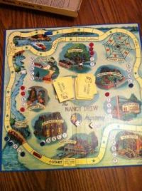 The Nancy Drew Mystery Game Board 1957 Complete Parker Brothers