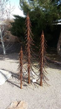 "Treeline" metal sculpture