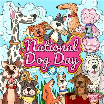 Solve National Dog Day jigsaw puzzle online with 64 pieces