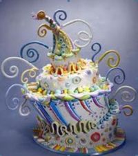 Dr. Seuss birthday cake
