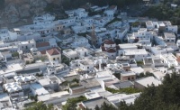 Looking down on the town of Lindos, Rhodes from the acropolis