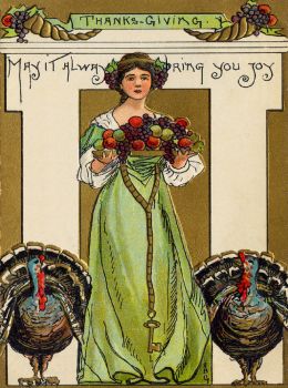 ''Thanksgiving''  ~  Vintage Postcard