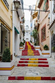 Staircase in Old Town, Calp, Spain