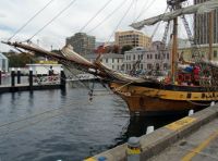 'Windeward Bound' - tied up at Constitution Dock, Hobart, Tasmania 2015
