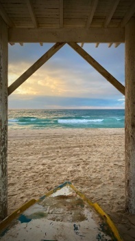 The beach in Gaza