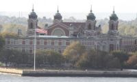 Ellis Island from ship