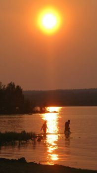 Sunset on the Chequamegon Bay
