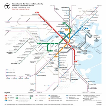 Solve Boston Subway Map jigsaw puzzle online with 400 pieces