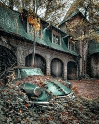 Abandoned House and Car