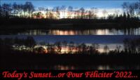 Today´s Sunset over Velká vodice Pond...or Pour Féliciter´2022...
