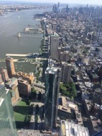 New York view from One world trade center
