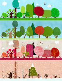 Four seasons in arboretum by Ploop26 from deviantart