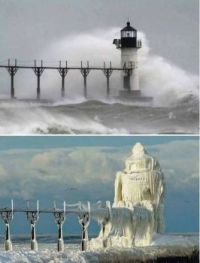 Light House Ice Storm Quotes & Pictures FB