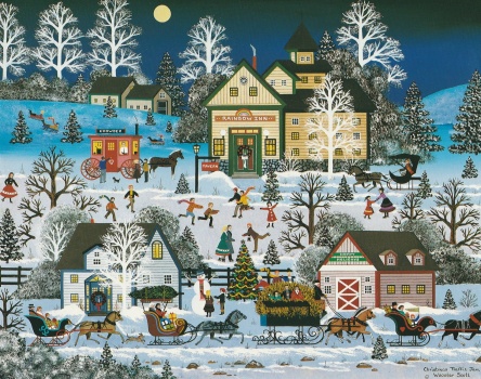 Solve Christmas Traffic Jam {Jane Wooster Scott} jigsaw puzzle online ...