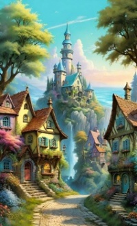 The Lane Through the Town to the Castle....