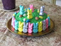 Weekly Theme: Desserts -- Peeps cake, Easter 2019